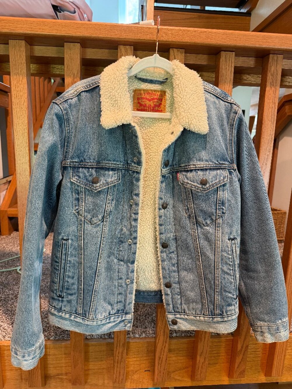 Levi Sherpa Denim Trucker Jacket